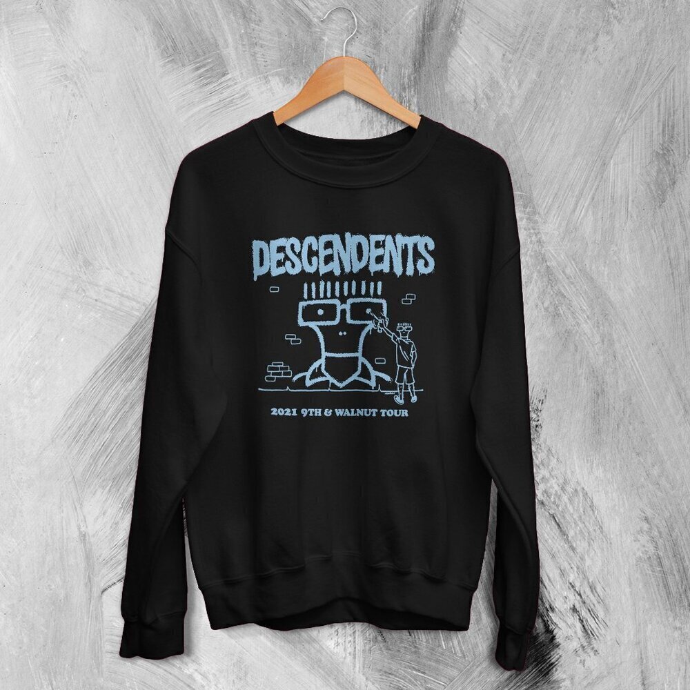 Descendents 9th Walnut Punk Rock Band Tour Streetwear Retro Music Sweatshirt